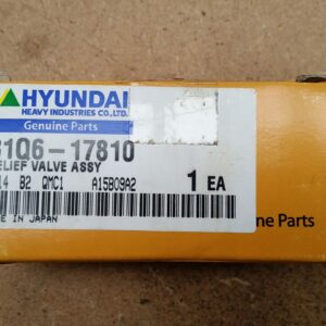 Hyundai Relief Valve Assy 31Q6-17810 Excavator Heavy Duty Parts Australia Perth